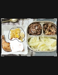 산모가 실제로 먹고 기록한 식판