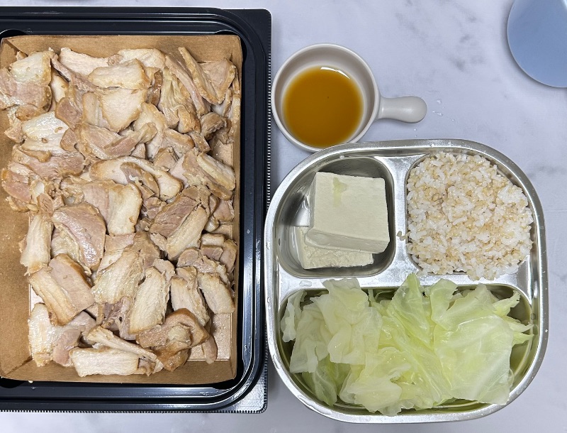 저녁 식단 사진