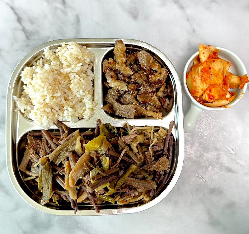 점심 식단 사진