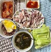 산모가 실제로 먹고 기록한 식판