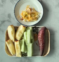 산모가 실제로 먹고 기록한 식판