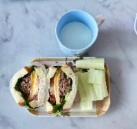 식빵, 소불고기, 계란 프라이
