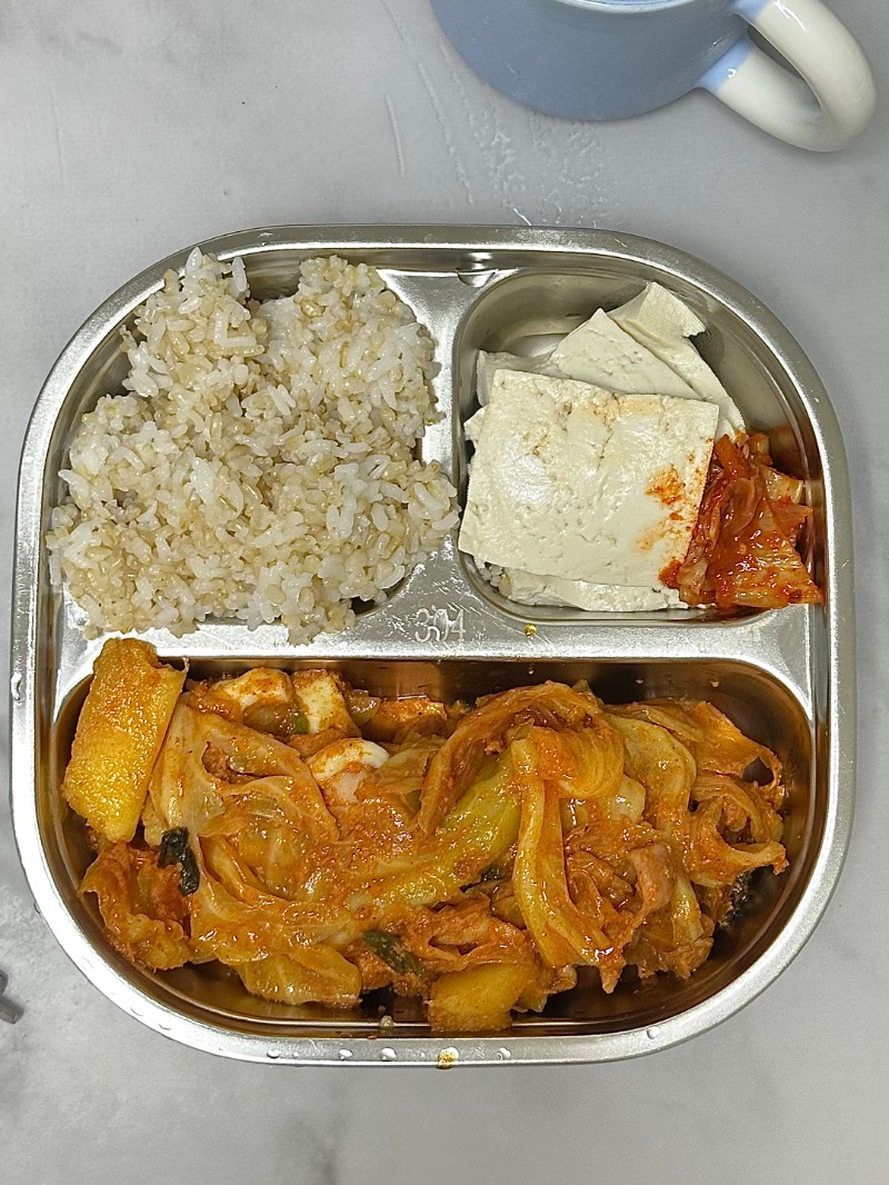 저녁 식단 사진