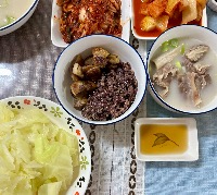 산모가 실제로 먹고 기록한 식판