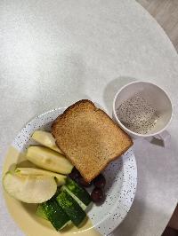 식빵, 사과, 오이