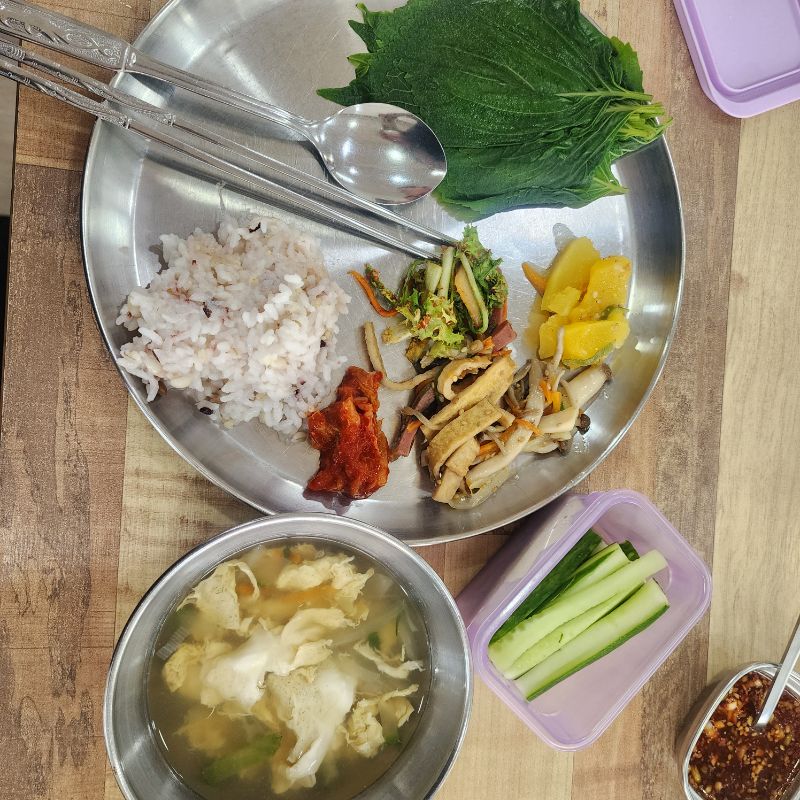 점심 식단 사진