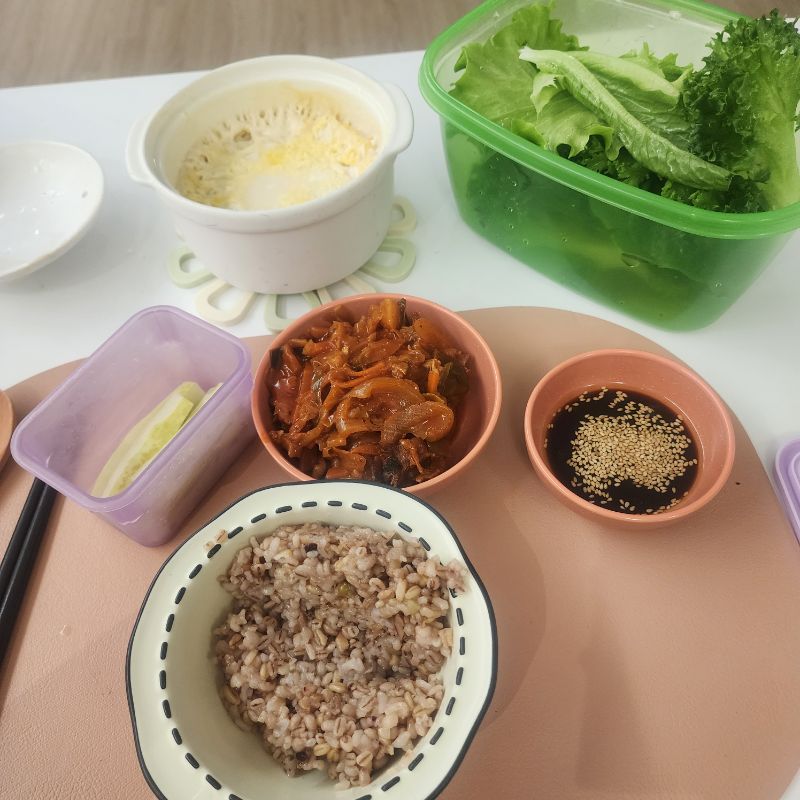 저녁 식단 사진
