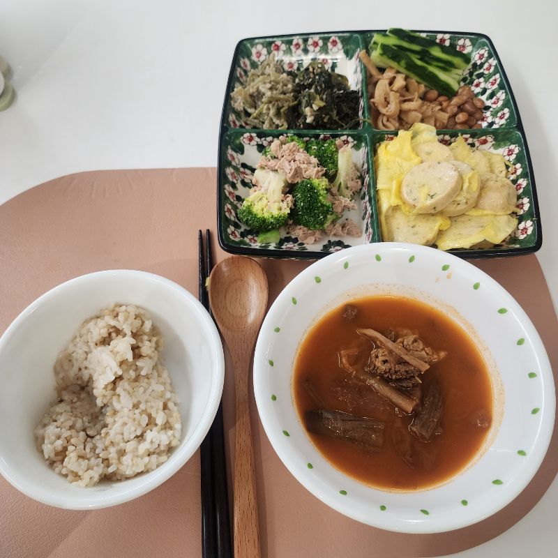 저녁 식단 사진