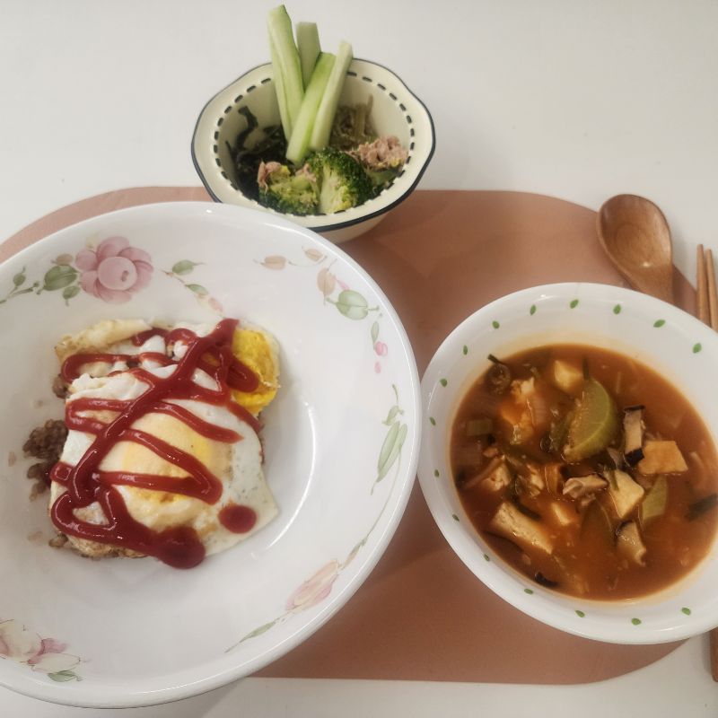 저녁 식단 사진