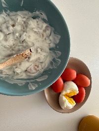 산모가 올린 식단 사진