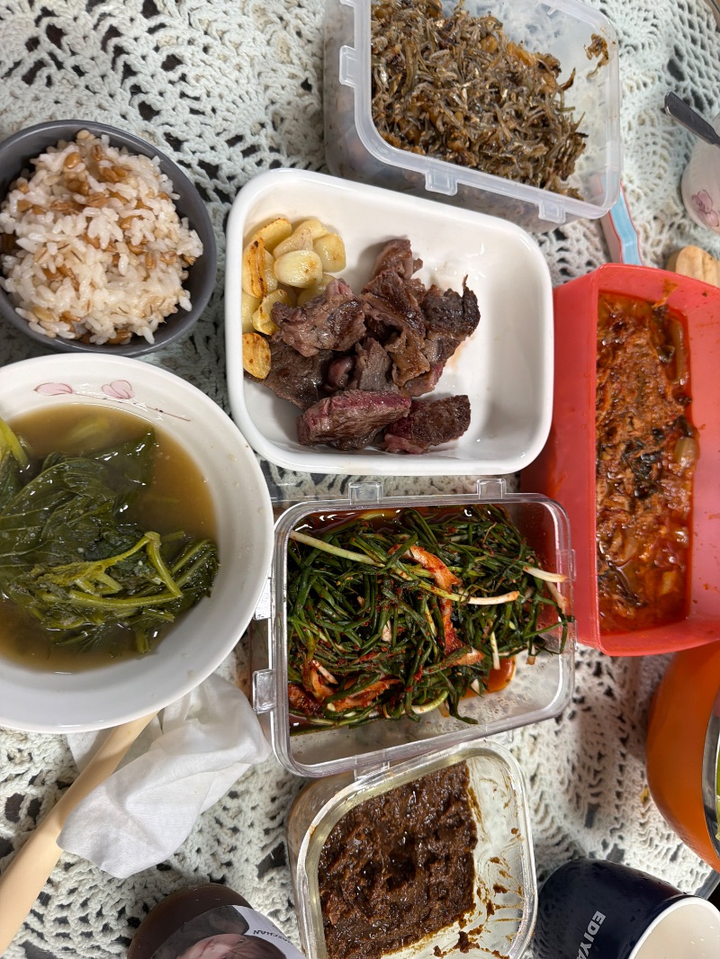 저녁 식단 사진