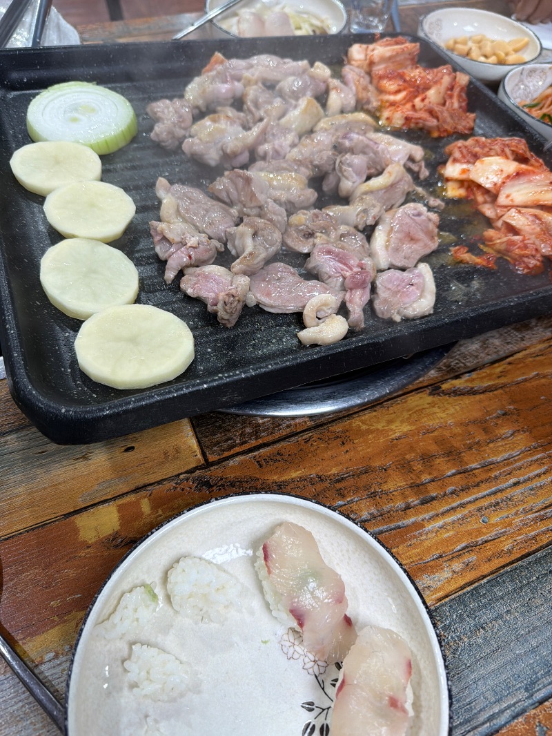 저녁 식단 사진