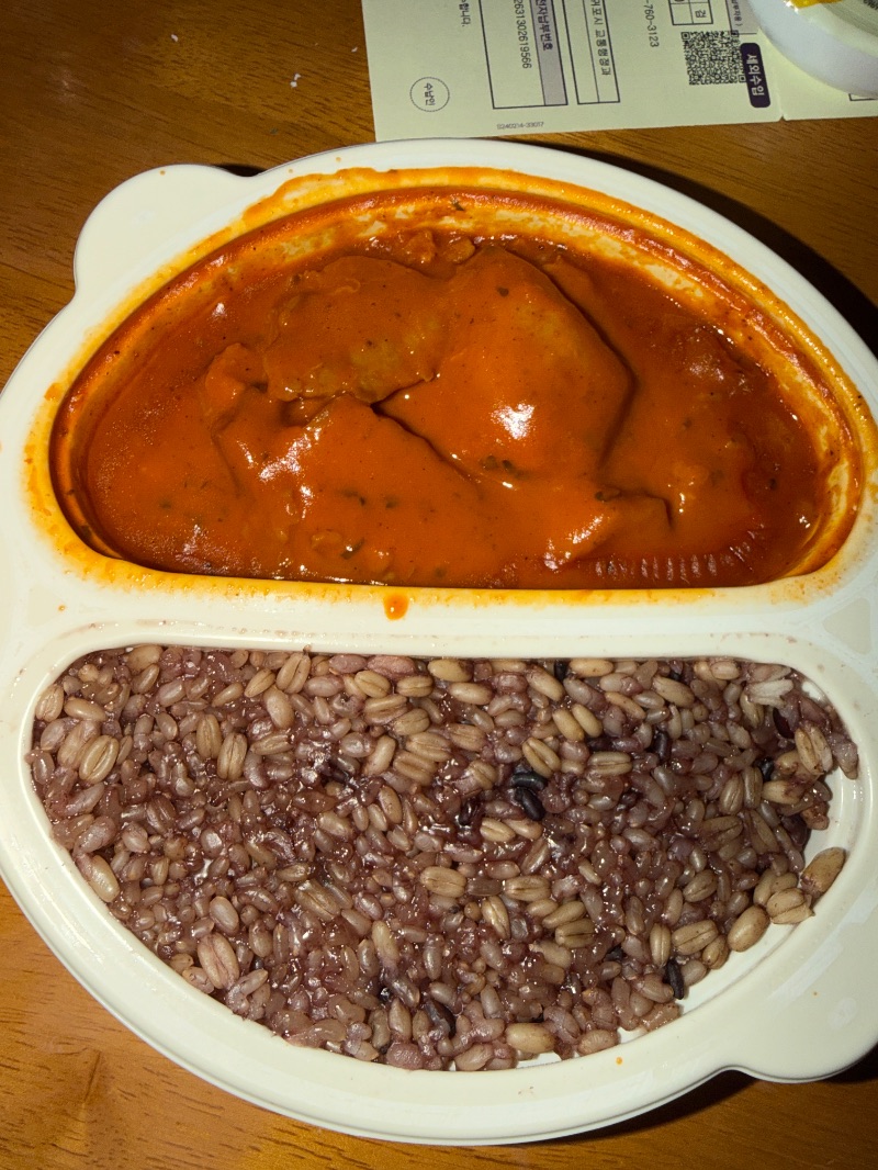 저녁 식단 사진