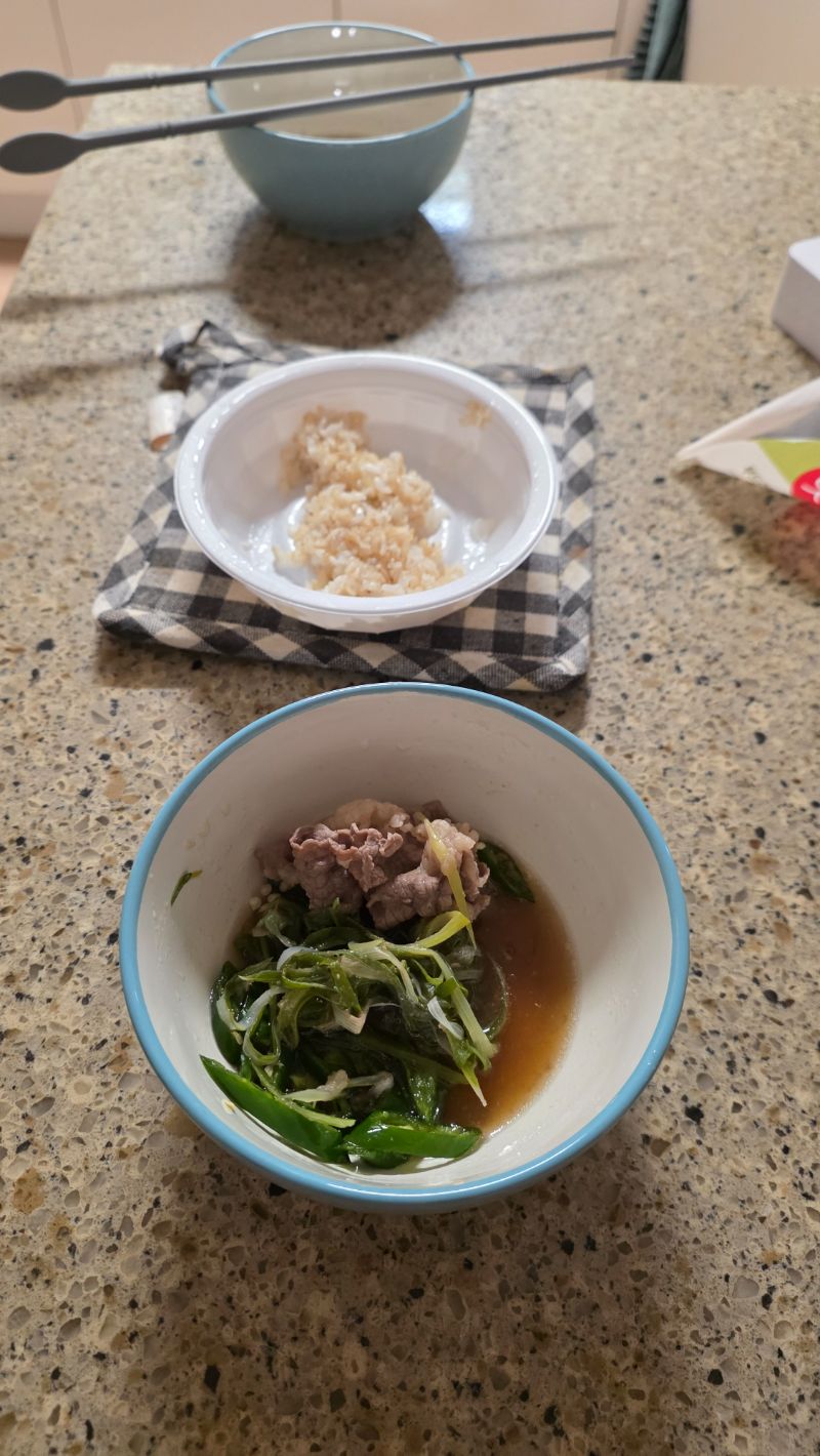 저녁 식단 사진
