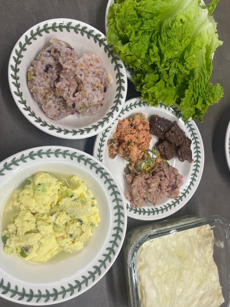 저녁 식단 사진