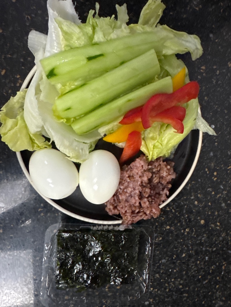 아침 식단 사진