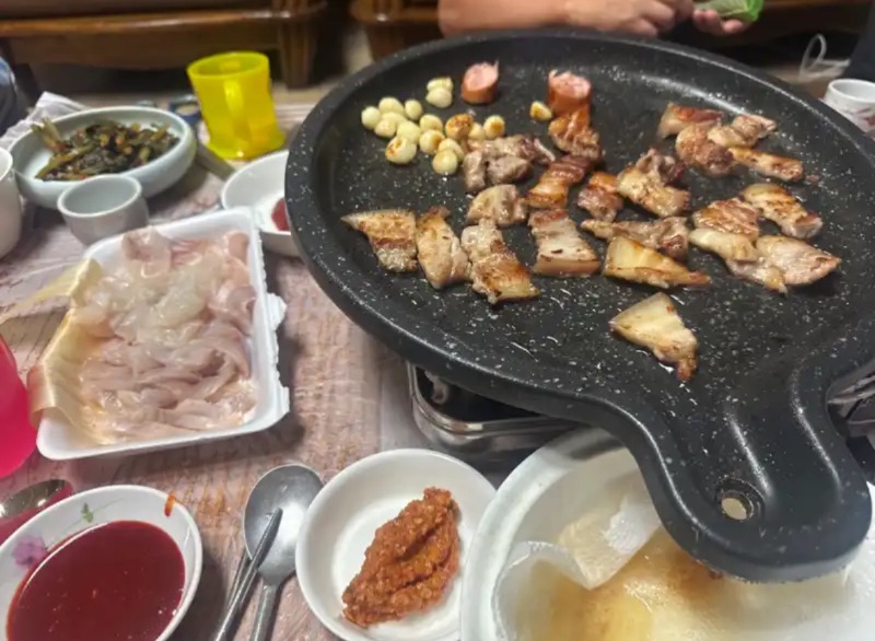 저녁 식단 사진