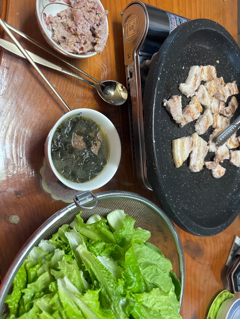 점심 식단 사진
