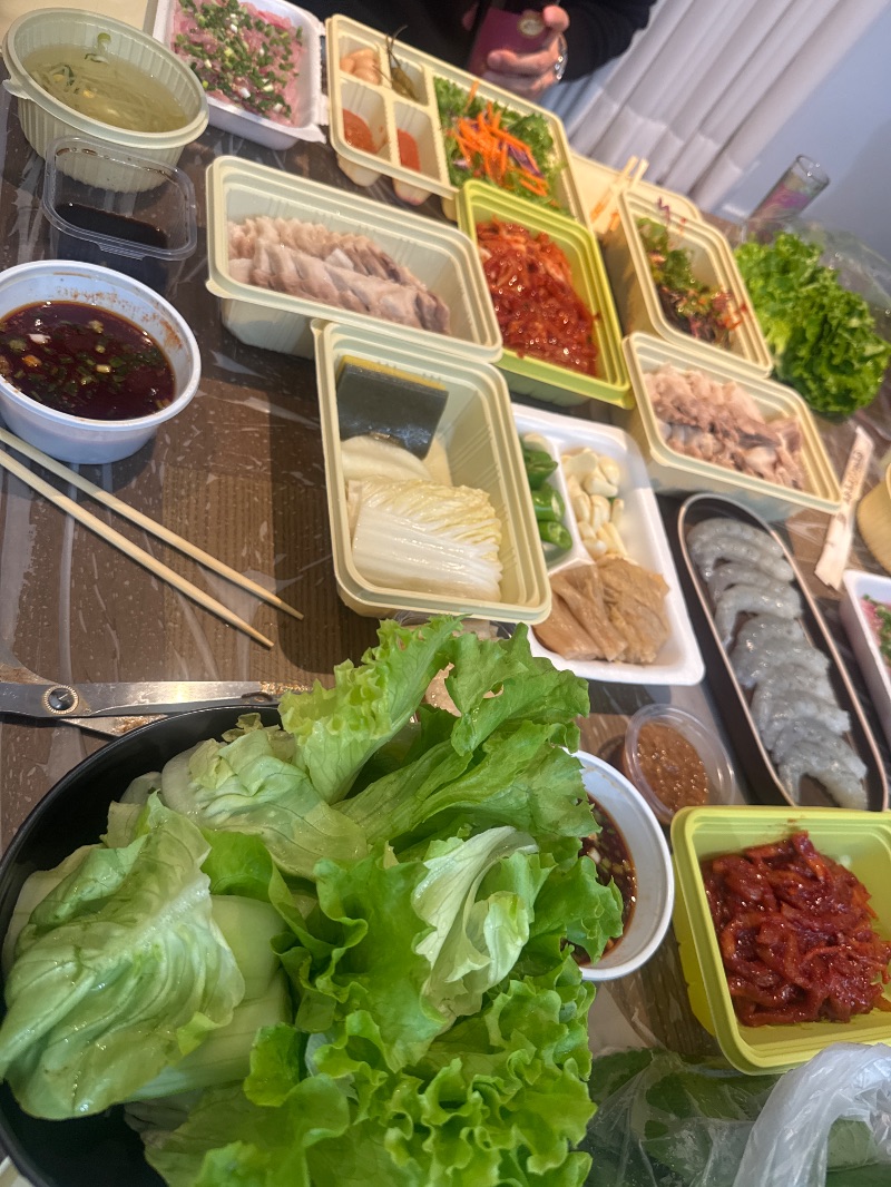 저녁 식단 사진