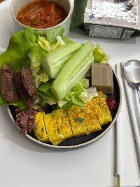 잡곡밥, 버터헤드 상추, 오이