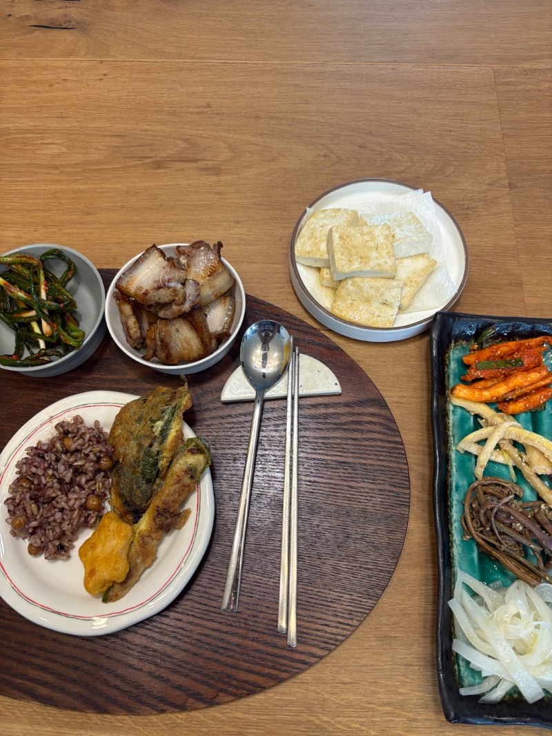저녁 식단 사진