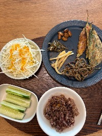 잡곡밥, 오이, 양배추