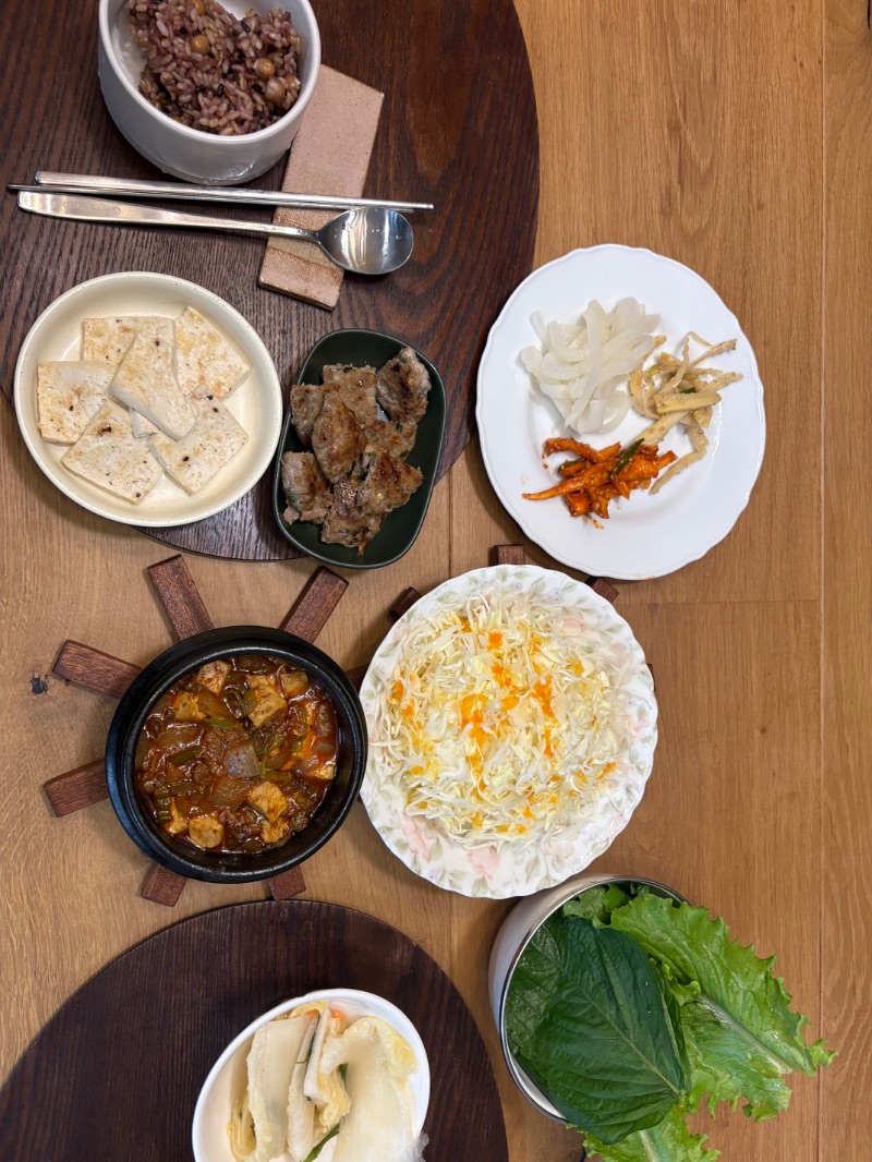 저녁 식단 사진