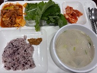 잡곡밥, 쌈장, 제육볶음