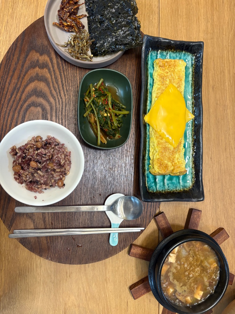 저녁 식단 사진