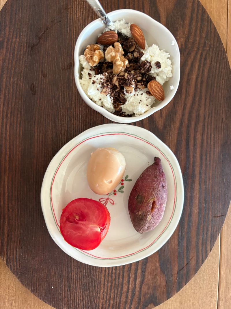 아침 식단 사진