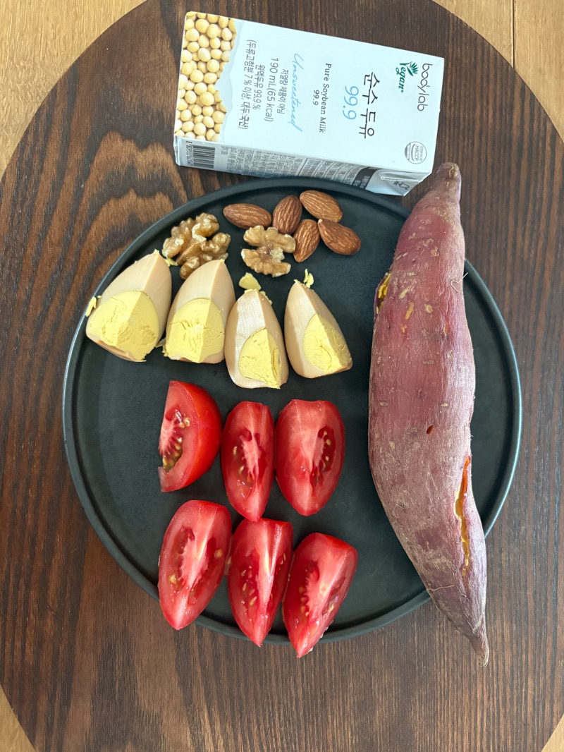 아침 식단 사진