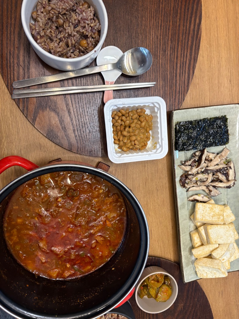 저녁 식단 사진
