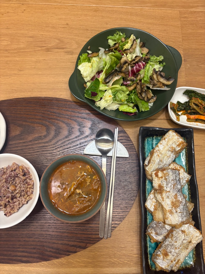 저녁 식단 사진