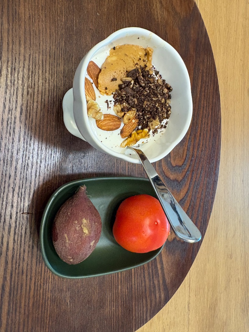 아침 식단 사진
