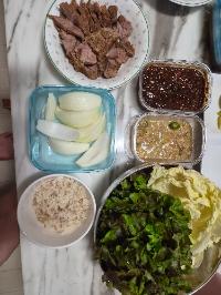 산모가 실제로 먹고 기록한 식판