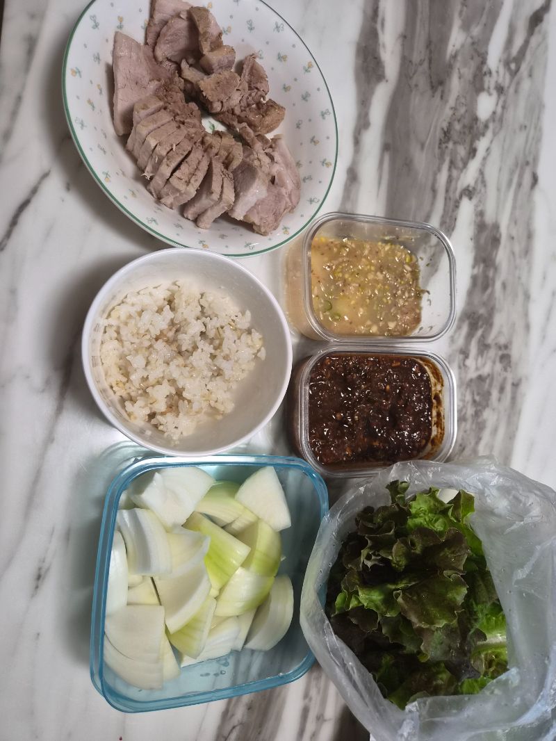 아침 식단 사진
