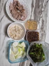 산모가 올린 식단 사진