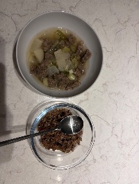 산모가 올린 식단 사진