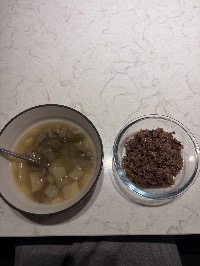 산모가 올린 식단 사진