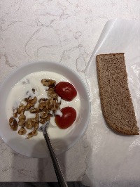 산모가 올린 식단 사진