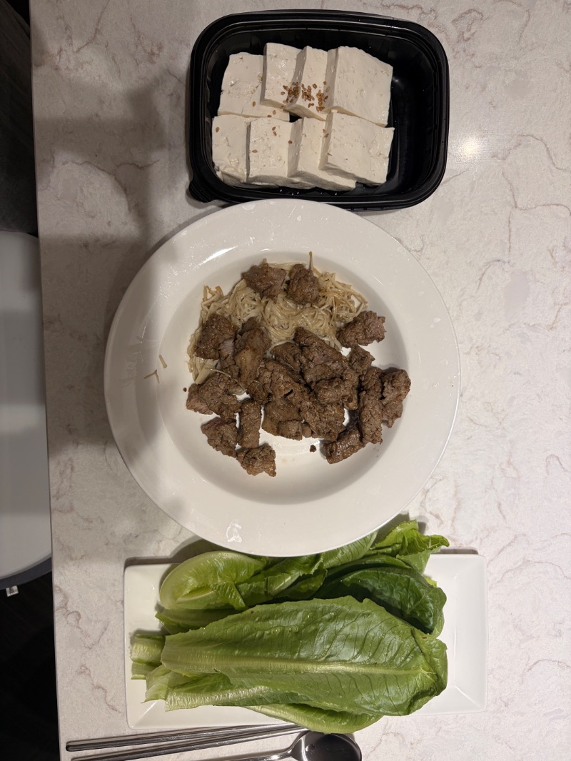 저녁 식단 사진