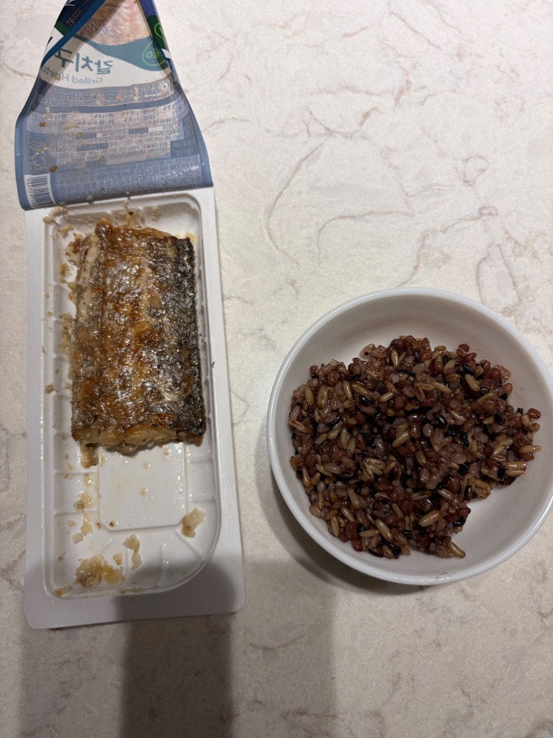 저녁 식단 사진