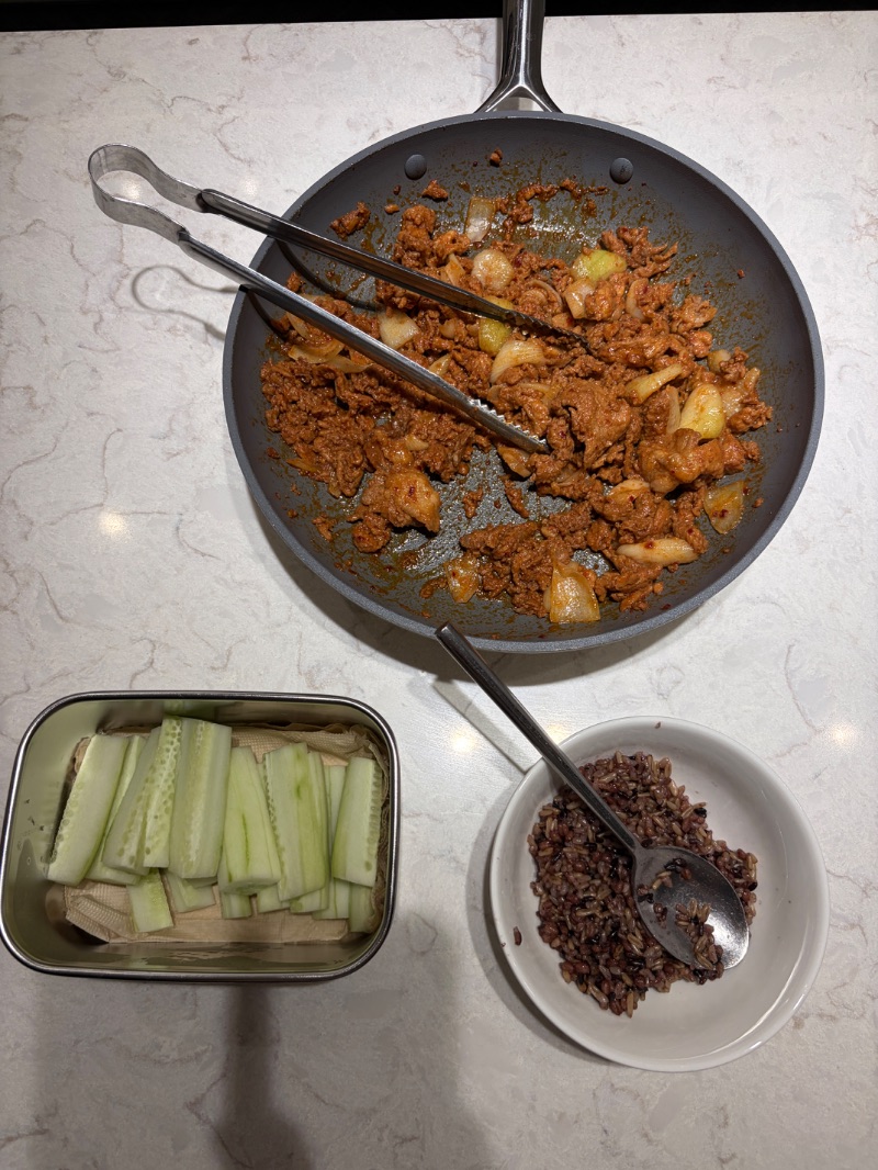 저녁 식단 사진