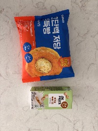 고단백 저당 쫀득빵, 무가당 두유