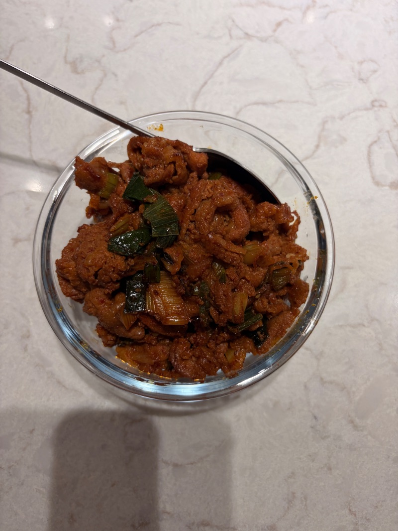 저녁 식단 사진