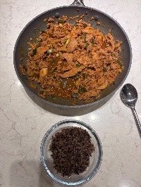 잡곡밥, 고추장제육볶음