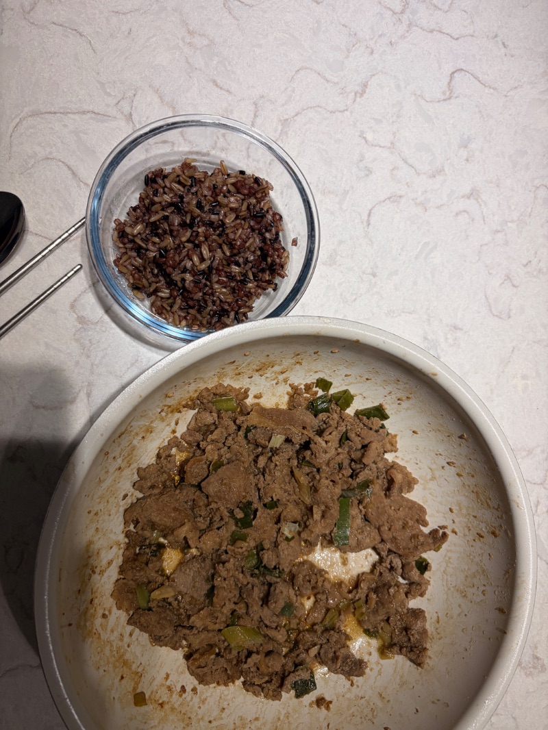 저녁 식단 사진