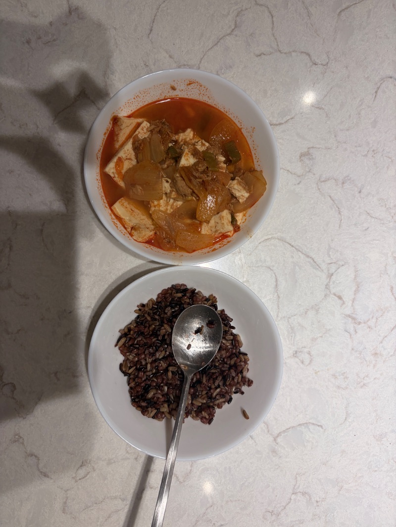 저녁 식단 사진