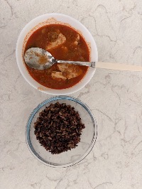 산모가 실제로 먹고 기록한 식판