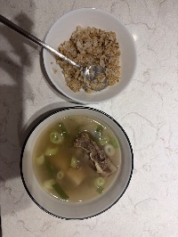 잡곡밥, 소갈비, 무